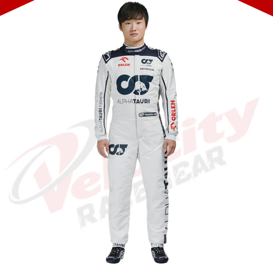 2023 Yuki Tsunoda Alpha Tauri F1 Race Suit - Velocity Racegear-2023 Yuki Tsunoda Alpha Tauri F1 Race Suit - Velocity Racegear-F1 Red Bull Racing Suit