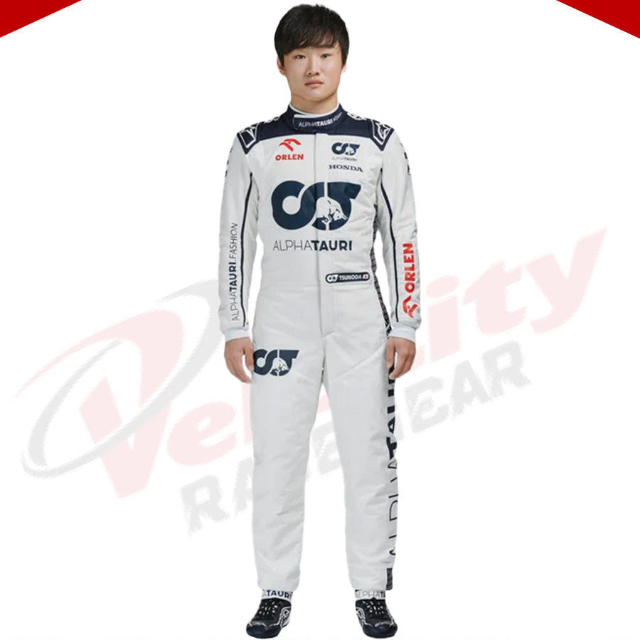 2023 Yuki Tsunoda Alpha Tauri F1 Race Suit - Velocity Racegear-2023 Yuki Tsunoda Alpha Tauri F1 Race Suit KIDS - Velocity Racegear-F1 Racing Suit