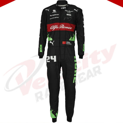 Zhou Guanyu 2023 Alfa Romeo F1 Team Race Suit Belgian GP