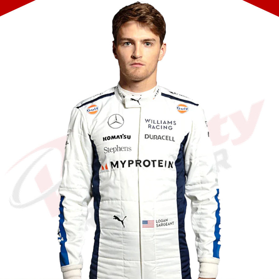 2024 Alex Albon Logan Sargeant Williams F1 Team Race Suit - Velocity Racegear-2024 Alex Albon Logan Sargeant Williams F1 Team Race Suit - Velocity Racegear-F1 Racing Suits