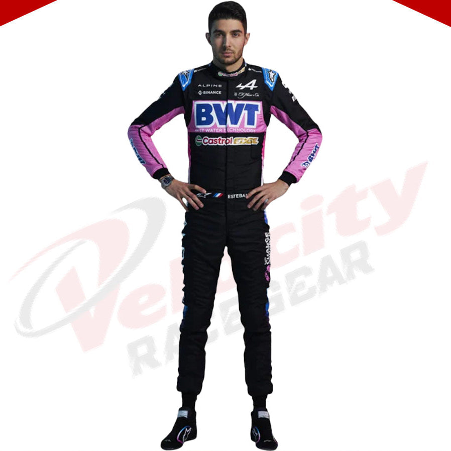 2024 BWT Esteban Ocon Alpine F1 Team Race Suit - Velocity Racegear-2024 BWT Esteban Ocon Alpine F1 Team Race Suit - Velocity Racegear-F1 Racing Suit