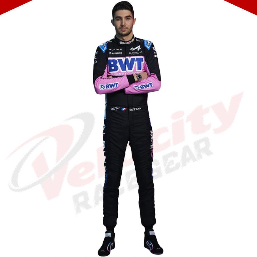 2024 BWT Esteban Ocon Alpine F1 Team Race Suit - Velocity Racegear-2024 BWT Esteban Ocon Alpine F1 Team Race Suit - Velocity Racegear-F1 Racing Suit