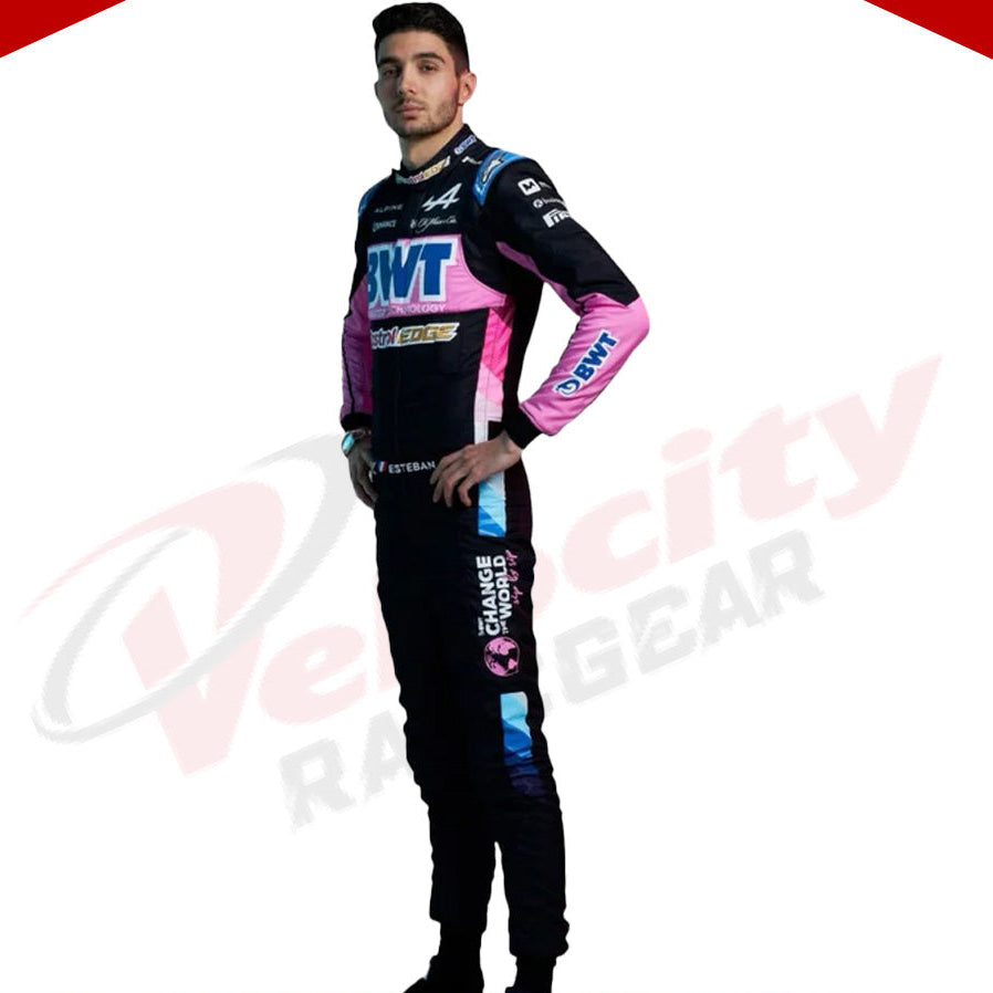 2024 BWT Esteban Ocon Alpine F1 Team Race Suit - Velocity Racegear-2024 BWT Esteban Ocon Alpine F1 Team Race Suit - Velocity Racegear-F1 Racing Suit