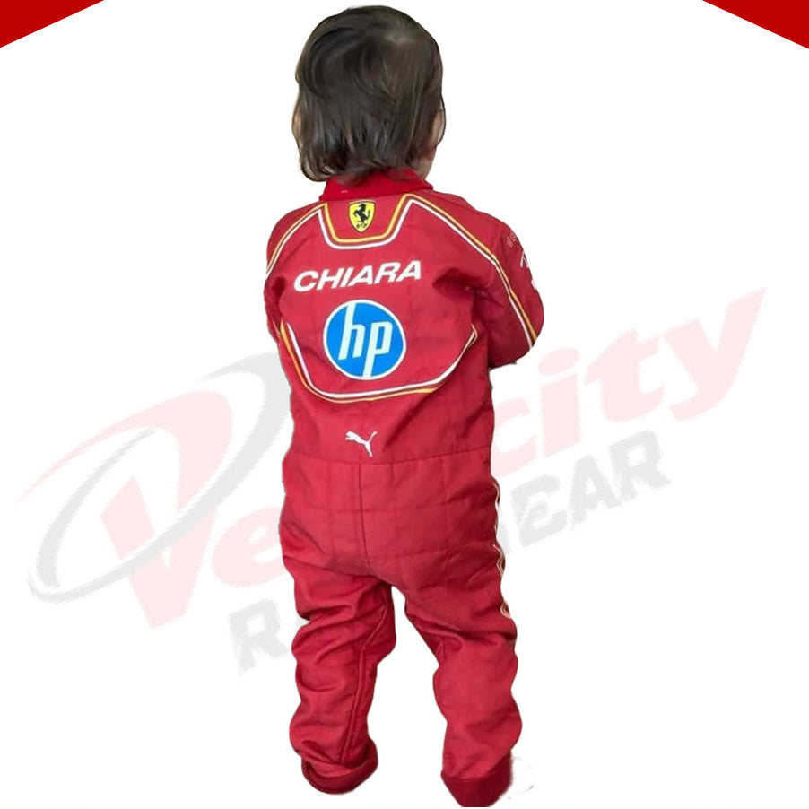 2024 Charles Leclerc Scuderia Ferrari Race suit New - Velocity Racegear-2024 Charles Leclerc Scuderia Ferrari Race suit New KIDS - Velocity Racegear-F1 Racing Suits