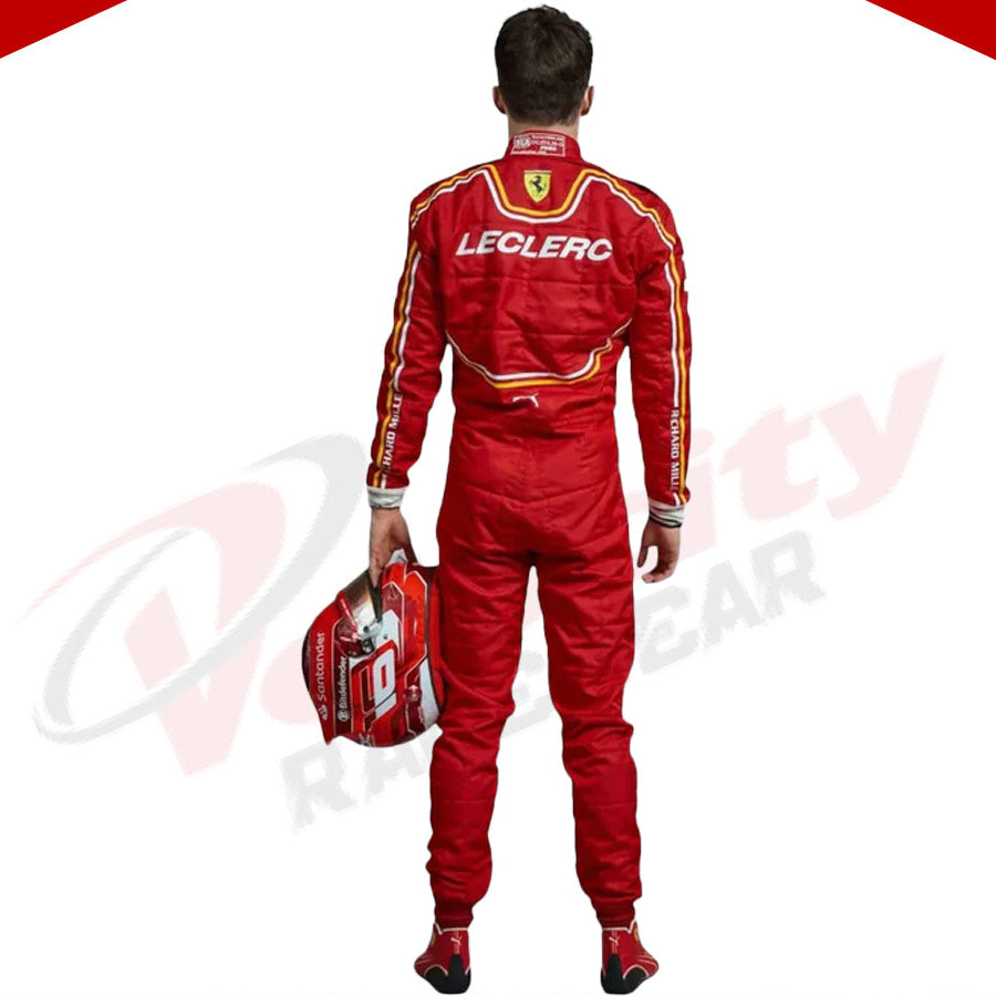 2024 Charles Leclerc Scuderia Ferrari Race suit New - Velocity Racegear-2024 Charles Leclerc Scuderia Ferrari Race suit New KIDS - Velocity Racegear-F1 Racing Suits