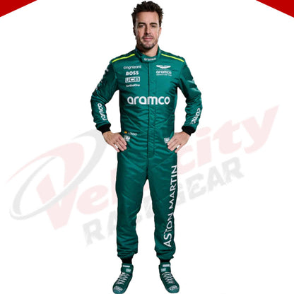 2024 Fernando Alonso Aston Martin F1 Team Race Suit - Velocity Racegear-2024 Fernando Alonso Aston Martin F1 Team Race Suit - Velocity Racegear-F1 Racing Suit