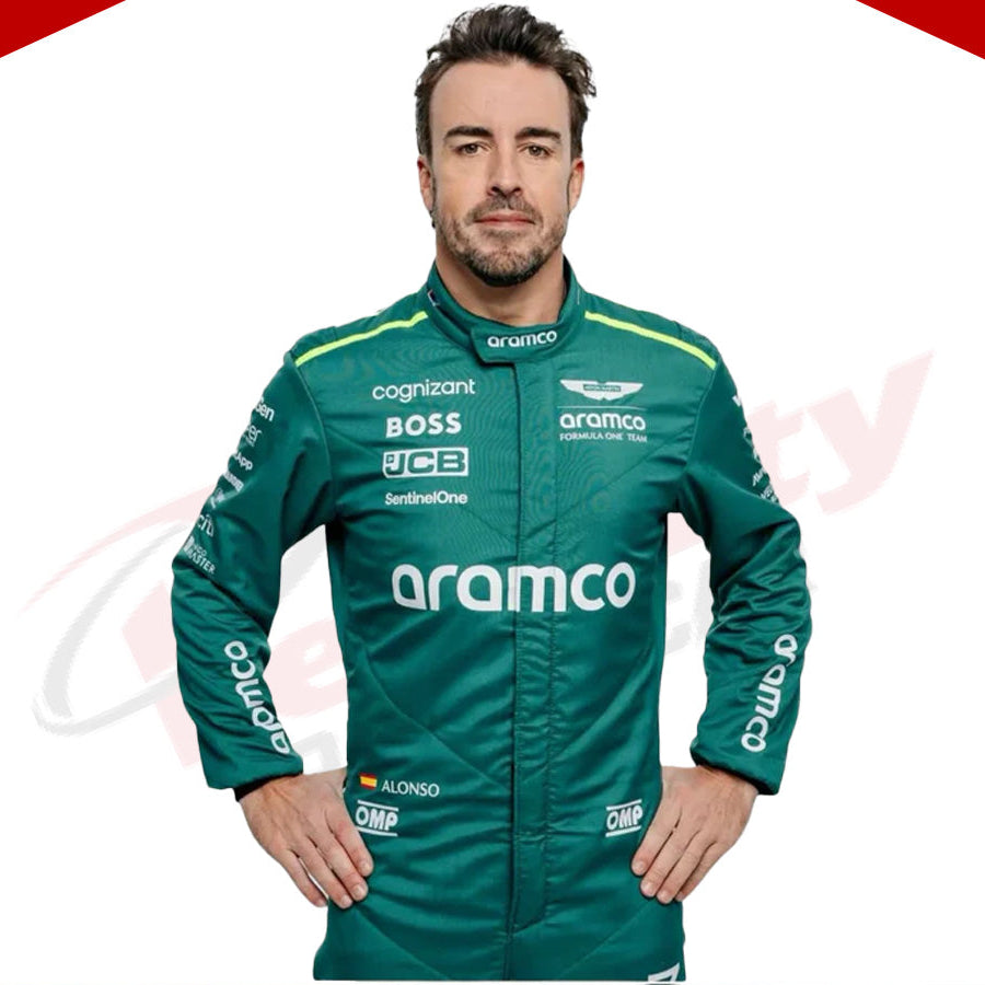 2024 Fernando Alonso Aston Martin F1 Team Race Suit - Velocity Racegear-2024 Fernando Alonso Aston Martin F1 Team Race Suit - Velocity Racegear-F1 Racing Suit