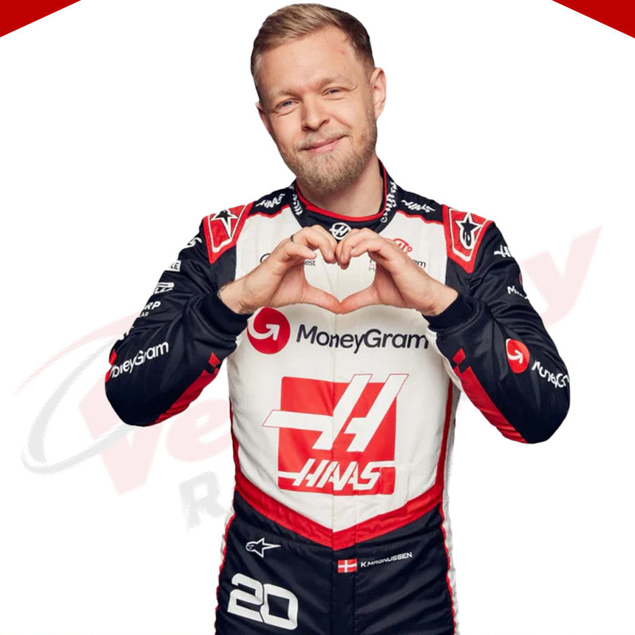 2024 Kevin Magnussen Haas F1 Team Race Suit - Velocity Racegear-2024 Kevin Magnussen Haas F1 Team Race Suit - Velocity Racegear-F1 Racing Suits
