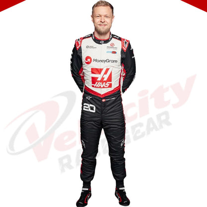 2024 Kevin Magnussen Haas F1 Team Race Suit - Velocity Racegear-2024 Kevin Magnussen Haas F1 Team Race Suit - Velocity Racegear-F1 Racing Suits