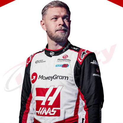 2024 Kevin Magnussen Haas F1 Team Race Suit - Velocity Racegear-2024 Kevin Magnussen Haas F1 Team Race Suit KIDS - Velocity Racegear-F1 Racing Suit