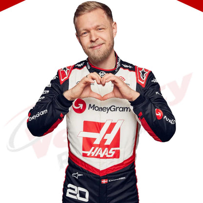 2024 Kevin Magnussen Haas F1 Team Race Suit - Velocity Racegear-2024 Kevin Magnussen Haas F1 Team Race Suit KIDS - Velocity Racegear-F1 Racing Suit