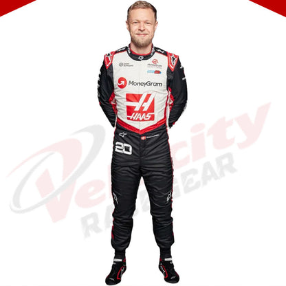 2024 Kevin Magnussen Haas F1 Team Race Suit - Velocity Racegear-2024 Kevin Magnussen Haas F1 Team Race Suit KIDS - Velocity Racegear-F1 Racing Suit