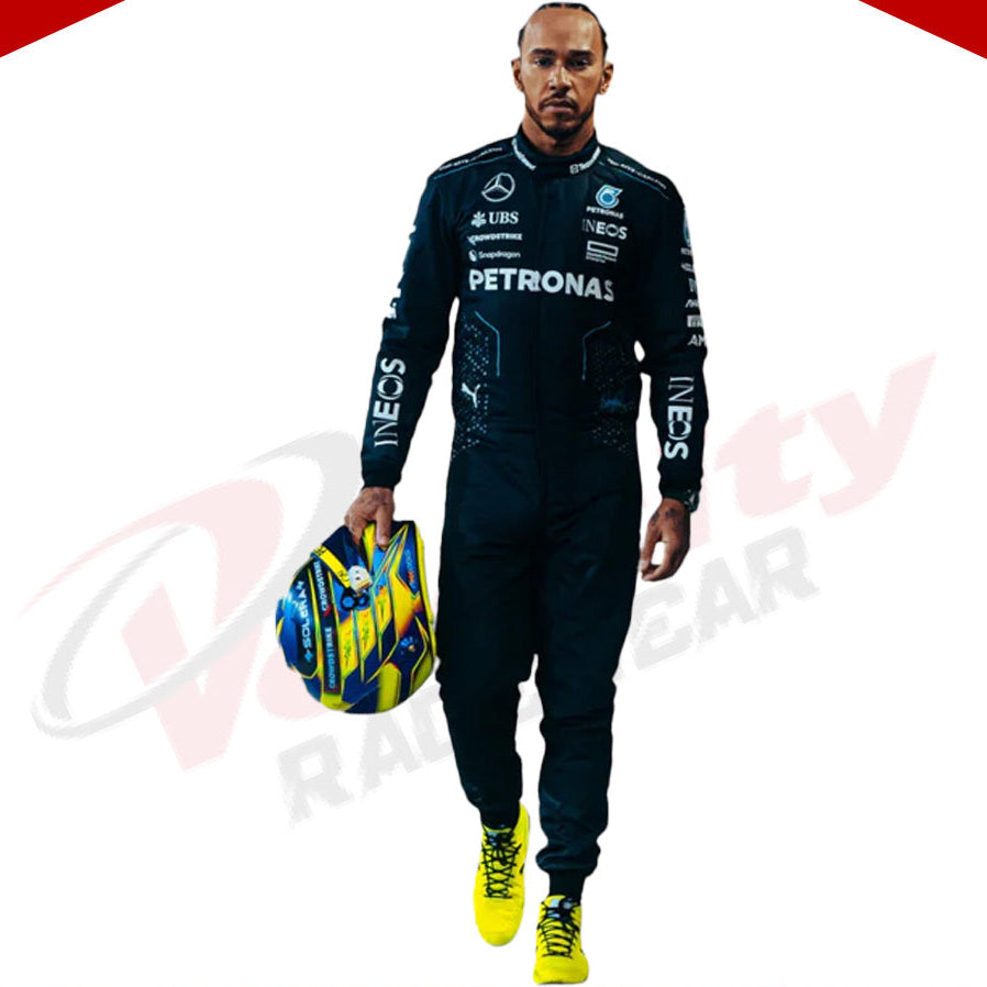 2024 Lewis Hamilton Mercedes AMG F1 Team Suit - Velocity Racegear-2024 Lewis Hamilton Mercedes AMG F1 Team Suit - Velocity Racegear-F1 Racing Suits