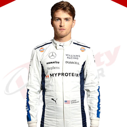 2024 Logan Sargeant Williams F1 Team Race Suit - Velocity Racegear-2024 Logan Sargeant Williams F1 Team Race Suit KIDS - Velocity Racegear-F1 Racing Suits