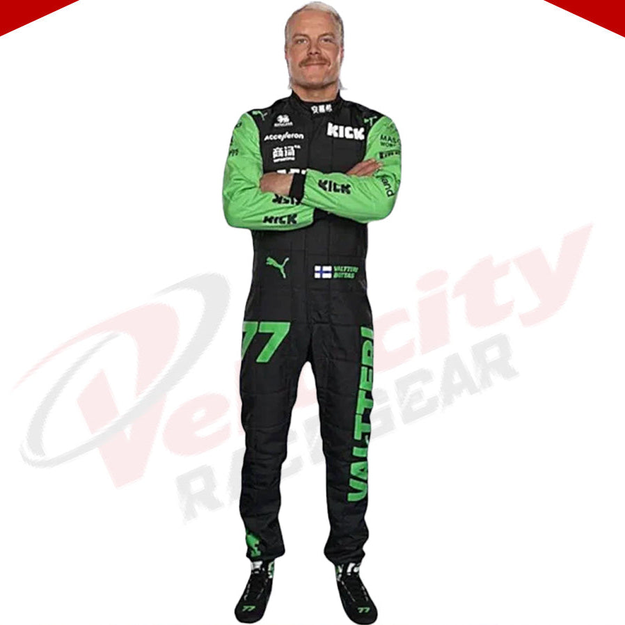 2024 Valtteri Bottas Kick Sauber F1 Team Stake Race Suit - Velocity Racegear-2024 Valtteri Bottas Kick Sauber F1 Team Stake Race Suit - Velocity Racegear-F1 Racing Suit