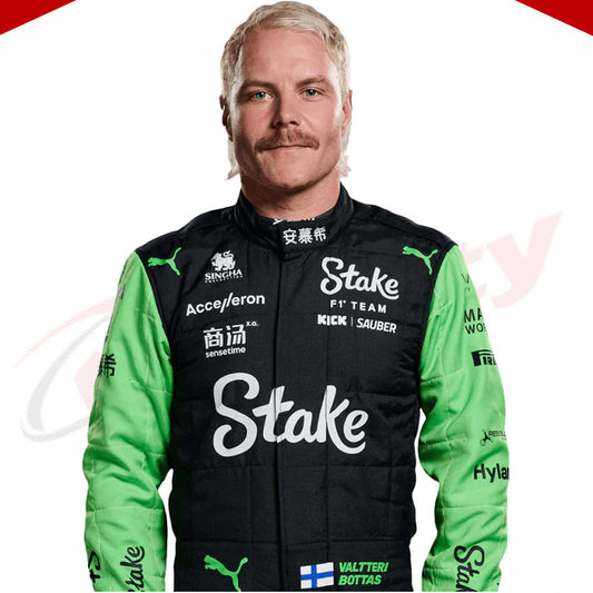 2024 Valtteri Bottas Zhou Guanyu Kick Sauber F1 Team Stake Race Suit - Velocity Racegear-2024 Valtteri Bottas Zhou Guanyu Kick Sauber F1 Team Stake Race Suit KIDS - Velocity Racegear-F1 Racing Suits