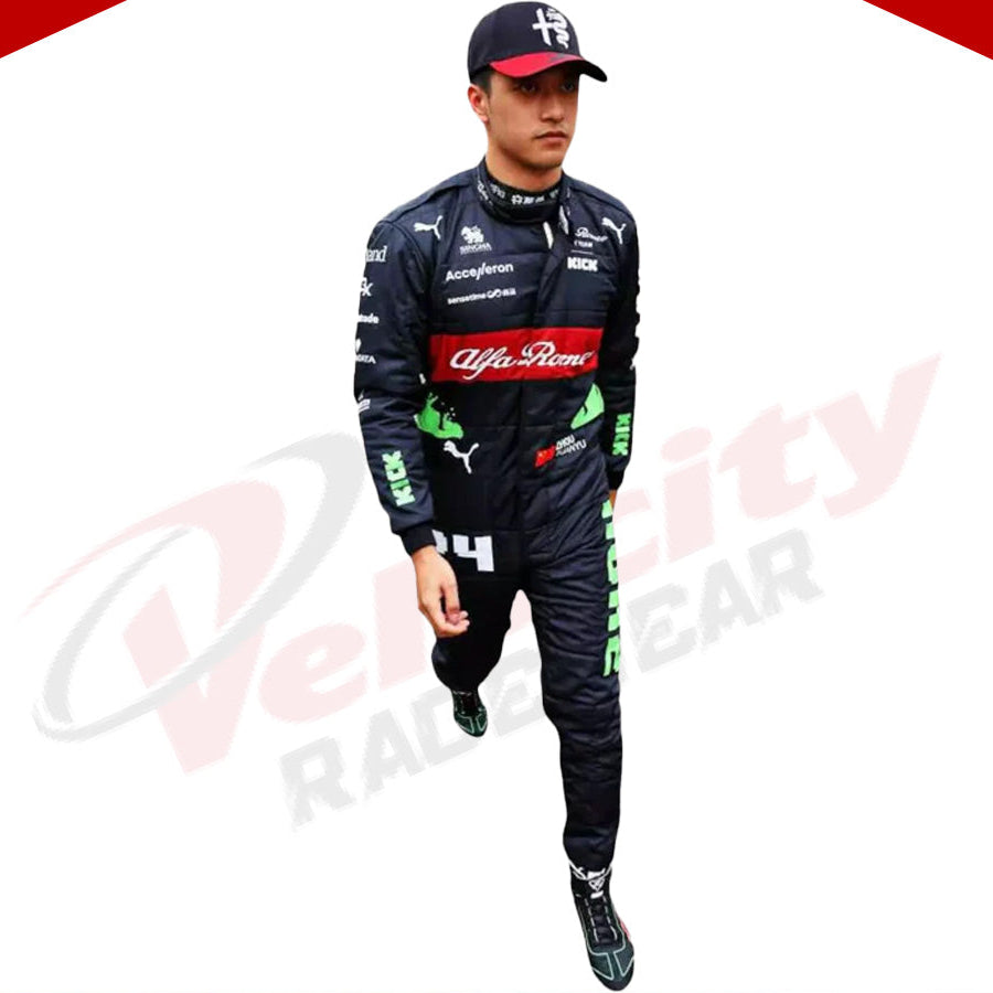 2024 Zhou Guanyu Race Suit Alfa Romeo F1 Team - Velocity Racegear-2024 Zhou Guanyu Race Suit Alfa Romeo F1 Team - Velocity Racegear-F1 Racing Suits