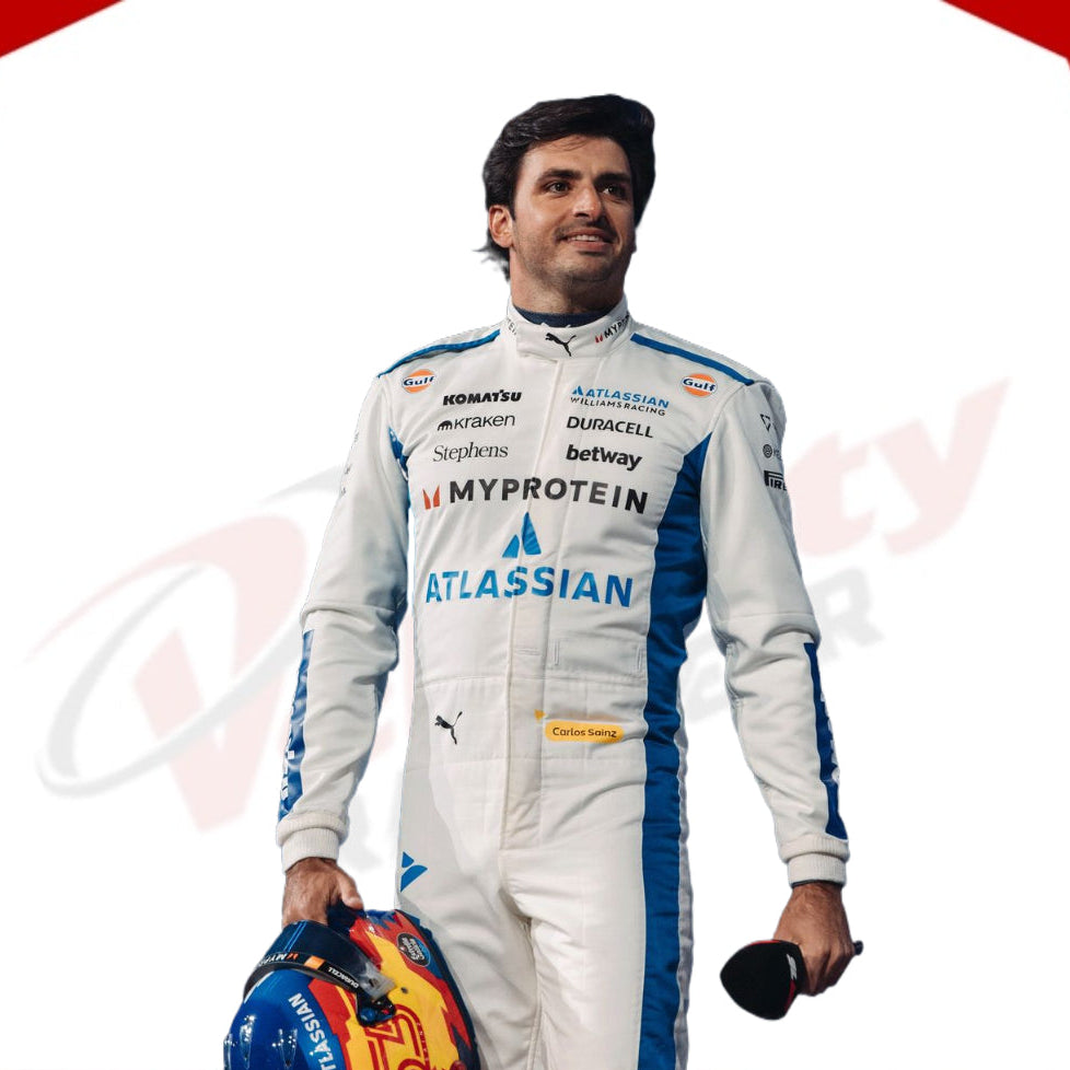 2025 Carlos Sainz Williams Racing F1 Racing Suit - Velocity Racegear-2024 Logan Sargeant Williams F1 Team Race Suit KIDS - Velocity Racegear-F1 Racing Suits