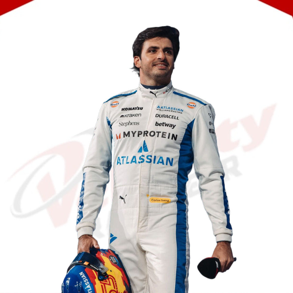 2025 Carlos Sainz Williams Racing F1 Racing Suit - Velocity Racegear-2024 Logan Sargeant Williams F1 Team Race Suit KIDS - Velocity Racegear-F1 Racing Suits
