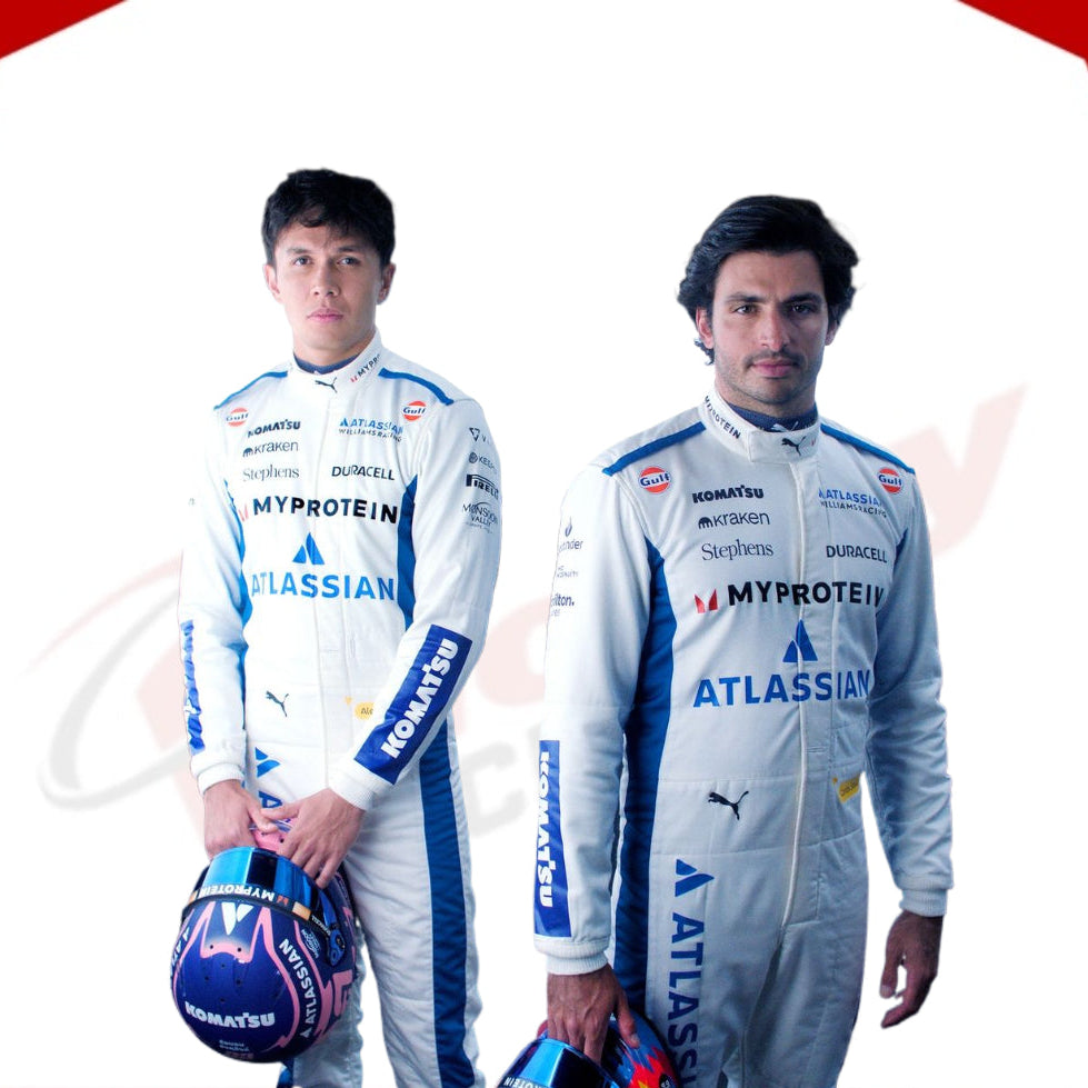 2025 Carlos Sainz Williams Racing F1 Racing Suit - Velocity Racegear-2024 Logan Sargeant Williams F1 Team Race Suit KIDS - Velocity Racegear-F1 Racing Suits