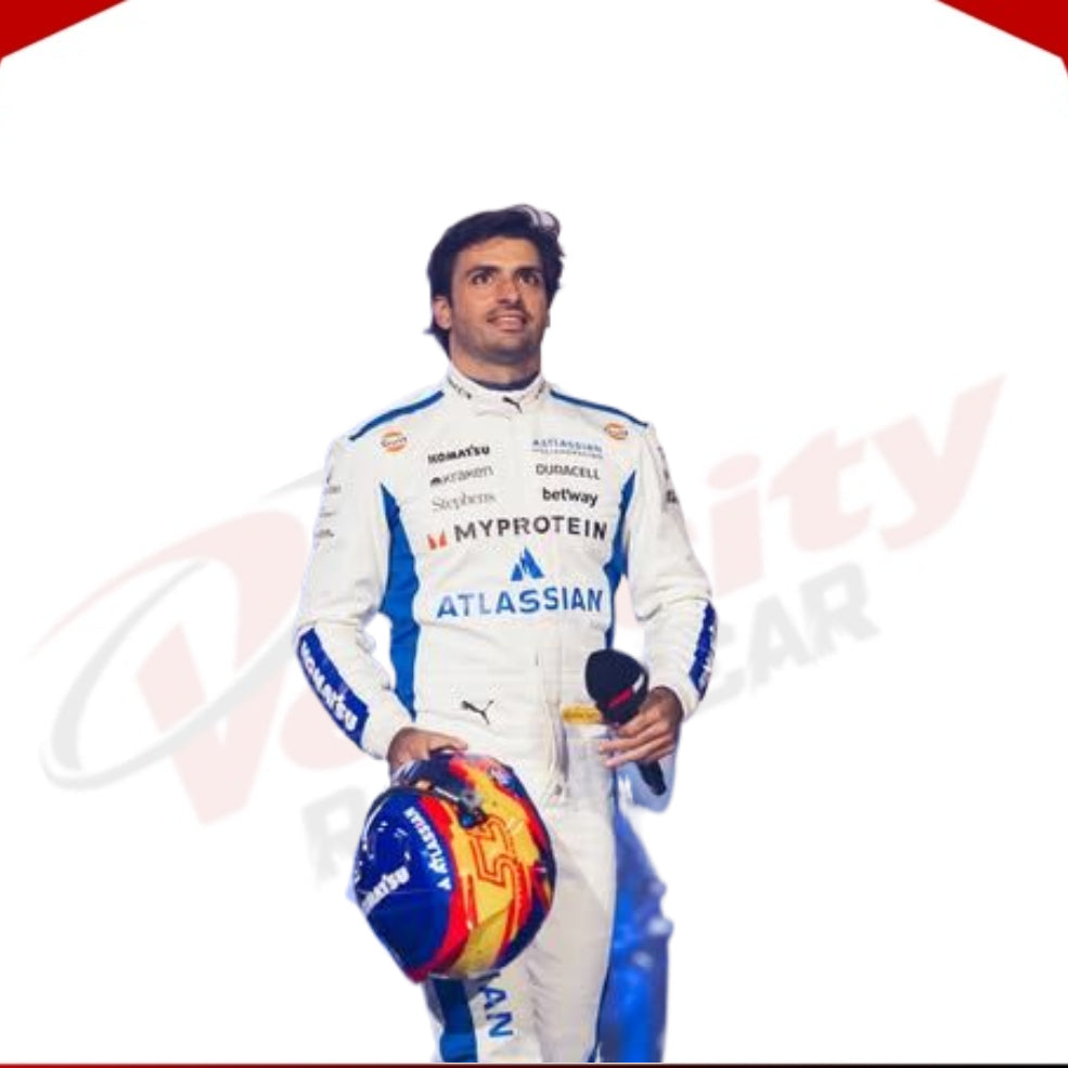 2025 Carlos Sainz Williams Racing F1 Racing Suit - Velocity Racegear-2024 Logan Sargeant Williams F1 Team Race Suit KIDS - Velocity Racegear-F1 Racing Suits