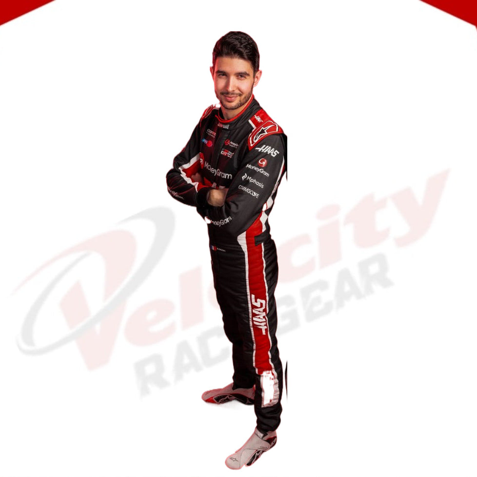 2025 Esteban Ocon MoneyGram Haas F1 Racing Suit - Velocity Racegear-2024 Kevin Magnussen Haas F1 Team Race Suit KIDS - Velocity Racegear-F1 Racing Suit