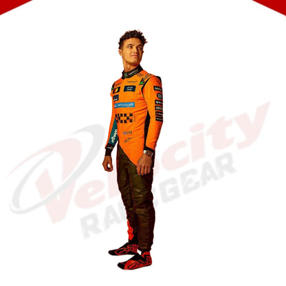 2025 Lando Norris Mclaren F1 Racing Suit - Velocity Racegear-NEW MCLAREN SILVERSTONE OSCAR PIASTRI 2023 F1 TEAM RACE SUIT - Velocity Racegear-F1 Racing Suits