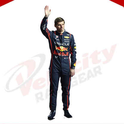 2025 Max Verstappen Oracle Red Bull Racing F1 Racing Suit - Velocity Racegear-null