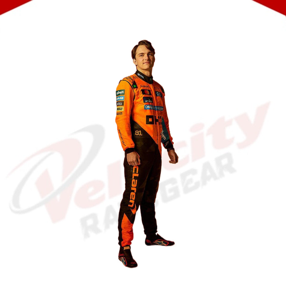 2025 Oscar Piastri Mclaren F1 Racing Suit - Velocity Racegear-NEW MCLAREN SILVERSTONE OSCAR PIASTRI 2023 F1 TEAM RACE SUIT - Velocity Racegear-F1 Racing Suits