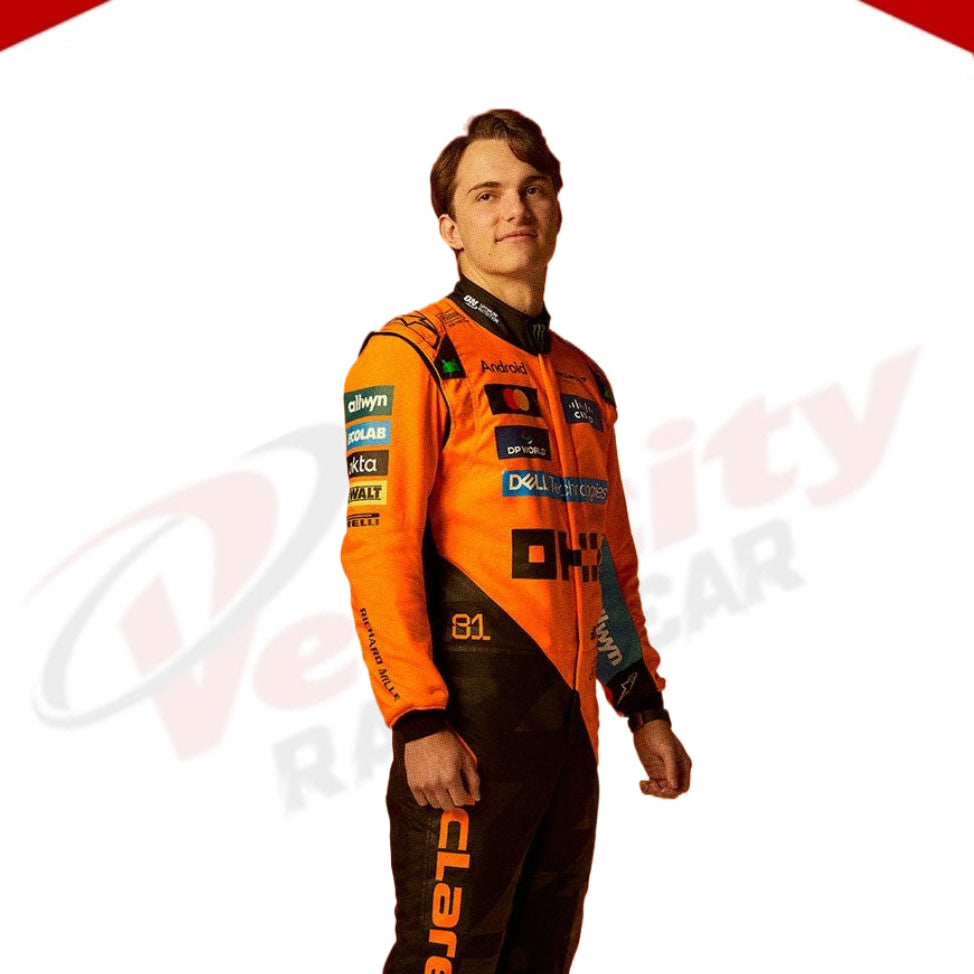 2025 Oscar Piastri Mclaren F1 Racing Suit - Velocity Racegear-NEW MCLAREN SILVERSTONE OSCAR PIASTRI 2023 F1 TEAM RACE SUIT - Velocity Racegear-F1 Racing Suits