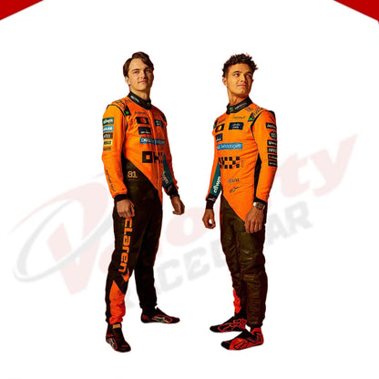 2025 Oscar Piastri Mclaren F1 Racing Suit - Velocity Racegear-NEW MCLAREN SILVERSTONE OSCAR PIASTRI 2023 F1 TEAM RACE SUIT - Velocity Racegear-F1 Racing Suits
