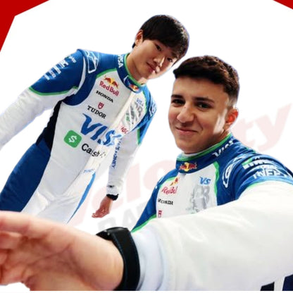 2025 Yuki Tsunoda Visa Cash App RB F1 Racing Suit - Velocity Racegear-null