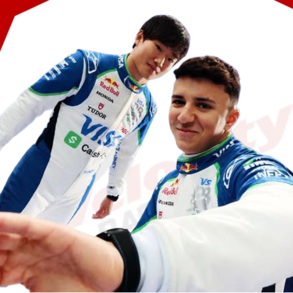 2025 Yuki Tsunoda Visa Cash App RB F1 Racing Suit - Velocity Racegear-null