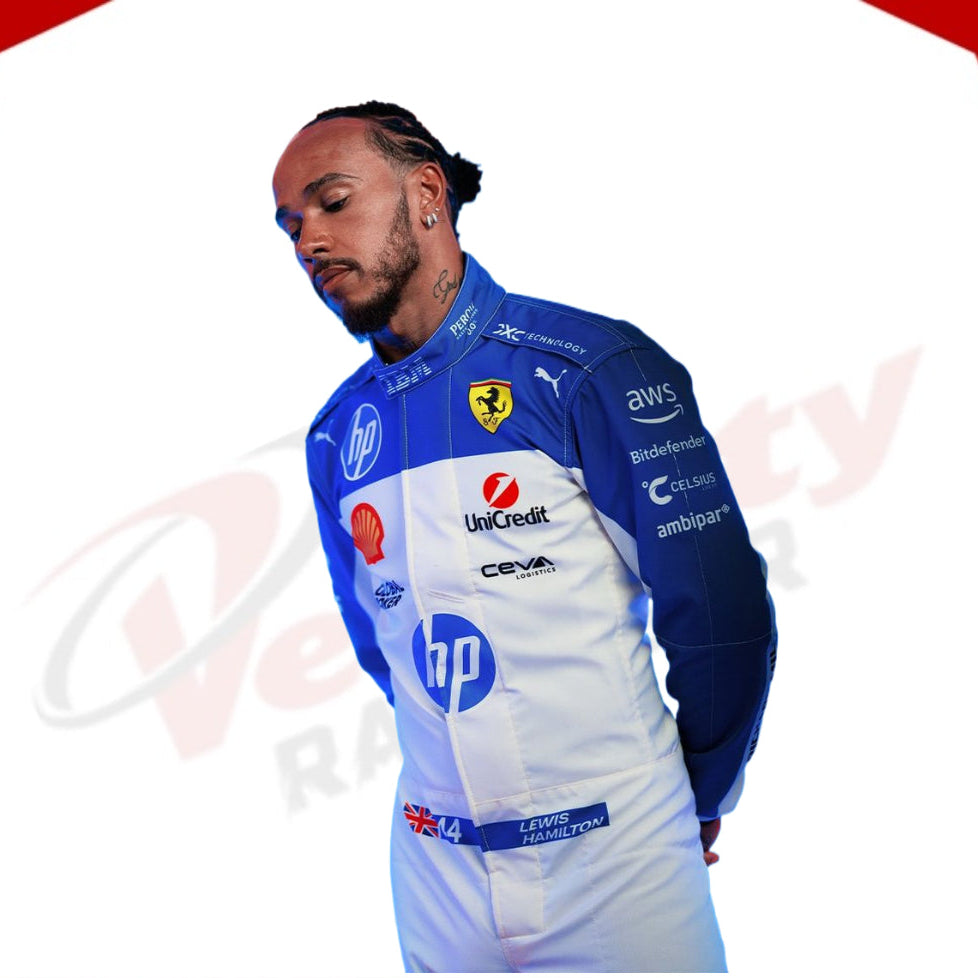 Lewis Hamilton 2025 Miami GP Scuderia Ferrari F1 Replica Race Suit