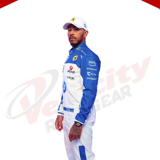 Lewis Hamilton 2025 Miami GP Scuderia Ferrari F1 Replica Race Suit
