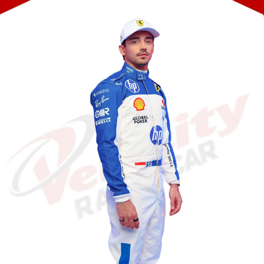 Charles Leclerc 2025 Miami GP Scuderia Ferrari F1 Replica Race Suit