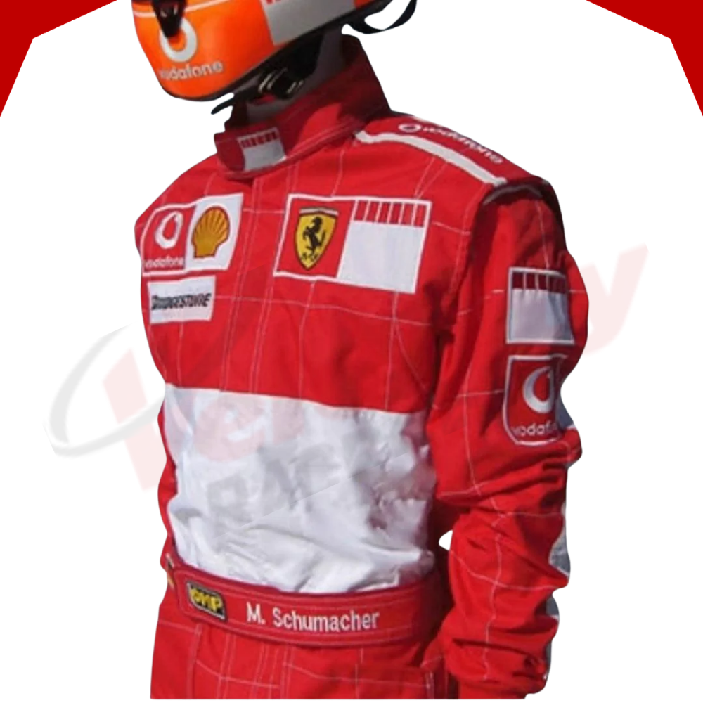 Michael Schumacher 2006 BAR CODE Ferrari F1 Embroidered Replica Race Suit