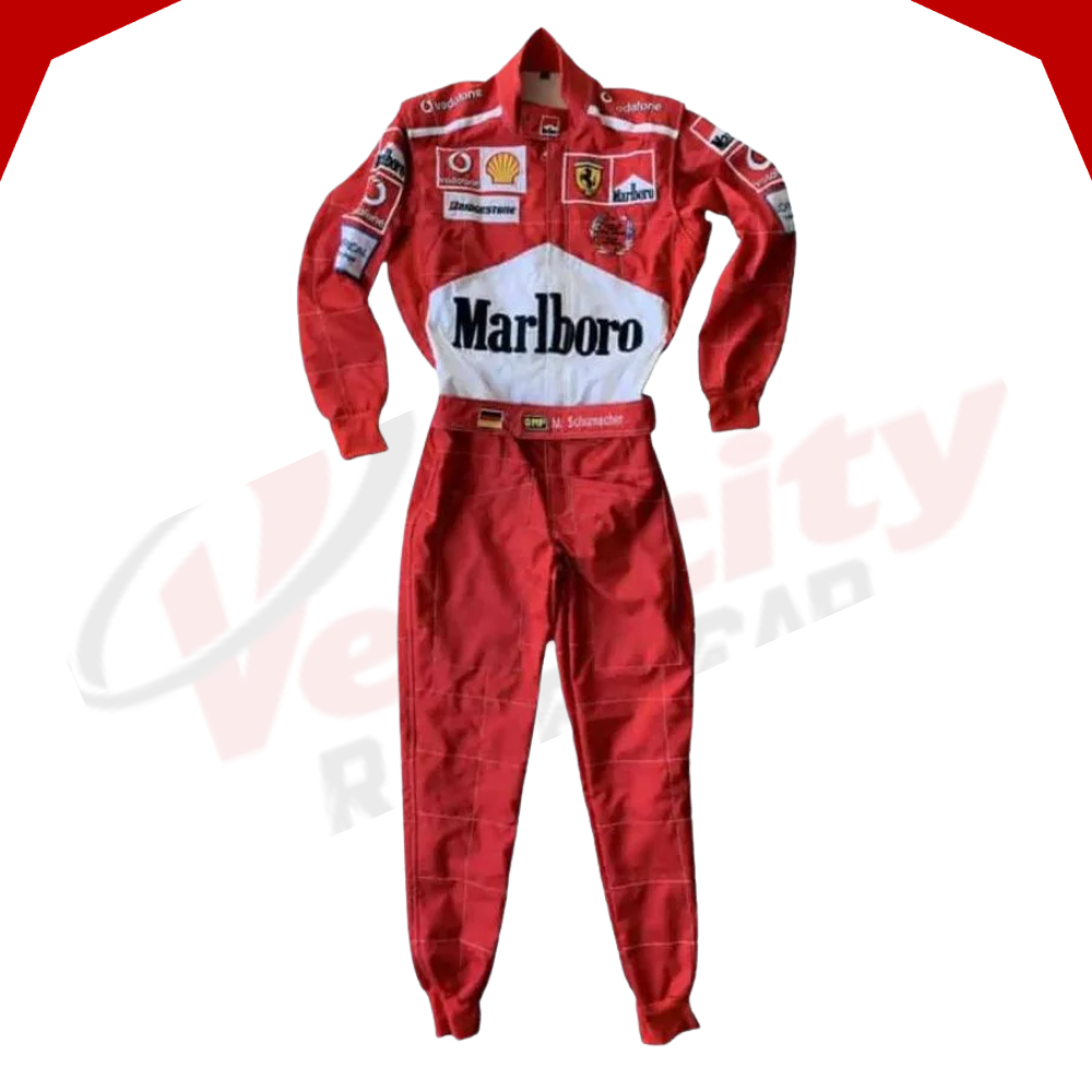 Michael Schumacher 2005 World Champion Ferrari F1 Embroidered Replica Race Suit