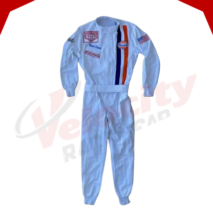 Michael Delaney Steve McQueen Le Mans 1971 Embroidery Race Suit