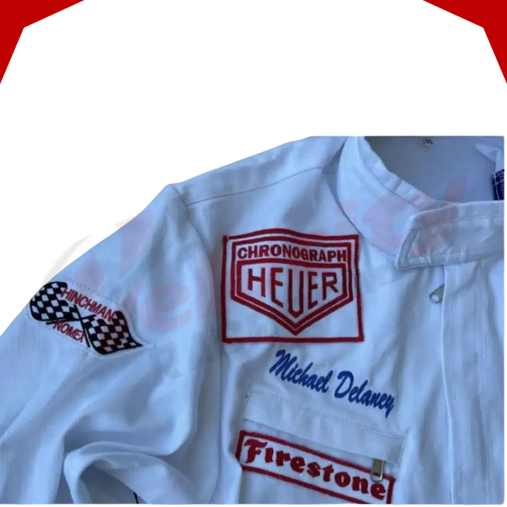 Michael Delaney Steve McQueen Le Mans 1971 Embroidery Race Suit
