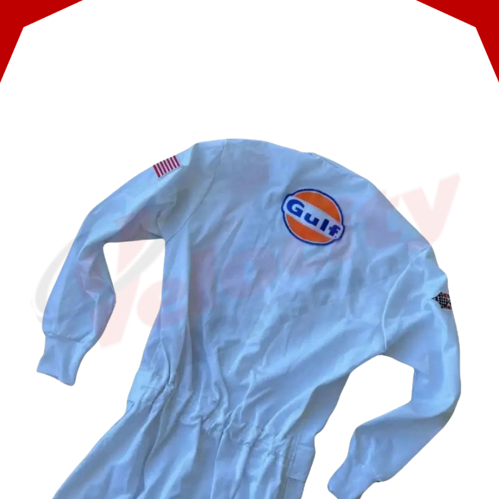 Michael Delaney Steve McQueen Le Mans 1971 Embroidery Race Suit