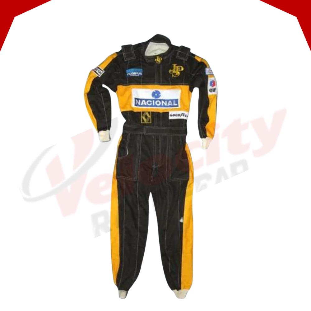 Ayrton Senna 1985 JPS F1 embroidery racing suit