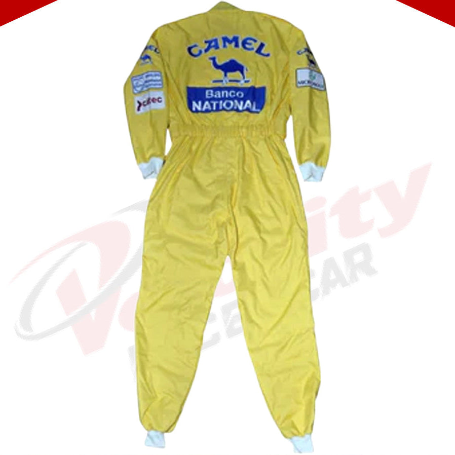AYRTON SENNA SIGNED LOTUS 1987 F1 REPLICA Race SUIT - Velocity Racegear-AYRTON SENNA SIGNED LOTUS 1987 F1 REPLICA Race SUIT - Velocity Racegear-F1 Racing Suit