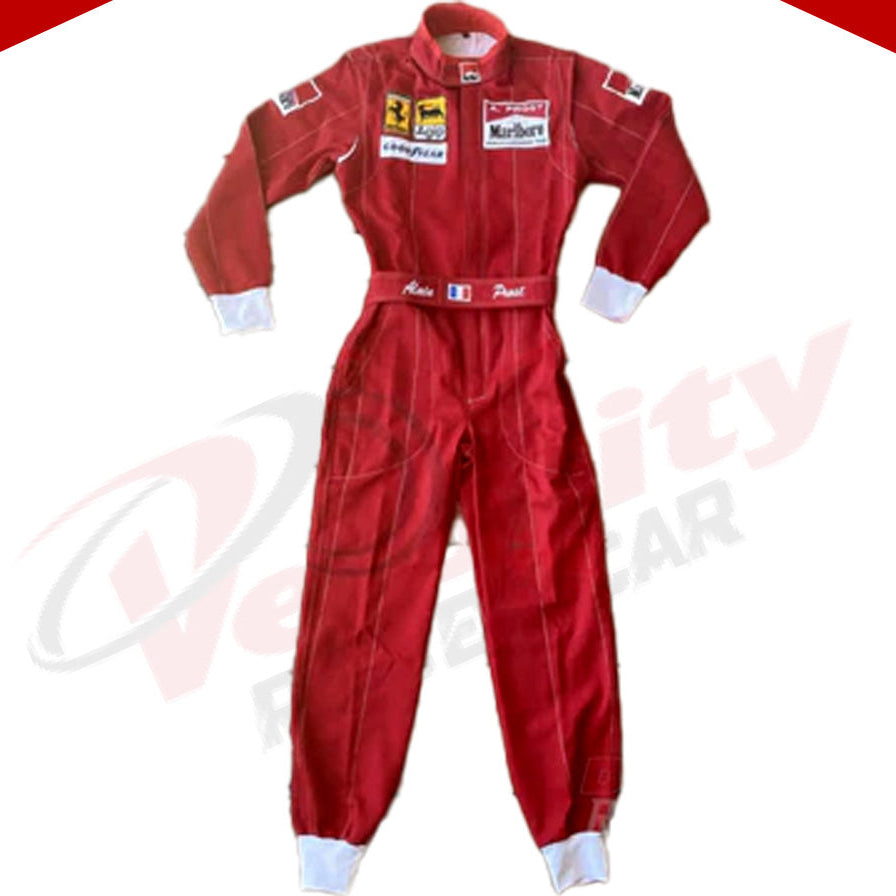 Alain Prost 1990 Ferrari F1 Embroidered Racing Suit - Velocity Racegear-Alain Prost 1990 Ferrari F1 Embroidered Racing Suit - Velocity Racegear-F1 Racing Suits