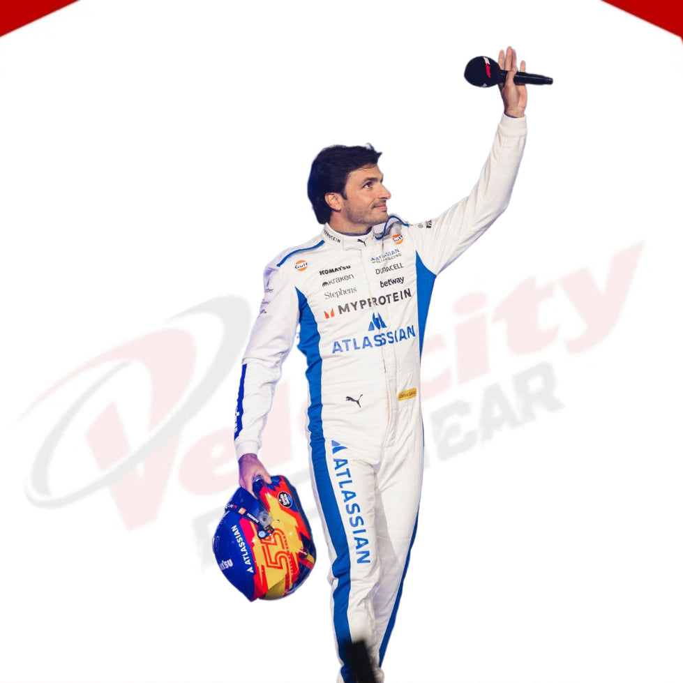 Alexander Albon Williams Racing 2025 f1 Racing Suit - Velocity Racegear-2024 Logan Sargeant Williams F1 Team Race Suit KIDS - Velocity Racegear-F1 Racing Suits