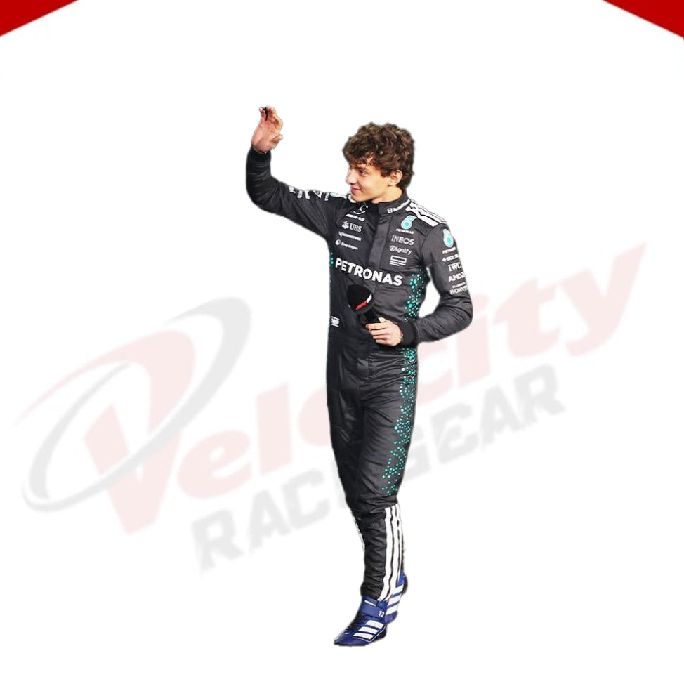 Andrea Kimi Antonelli Mercedes-AMG Petronas F1 Team 2025 f1 racing suit - Velocity Racegear-LEWIS HAMILTON Mercedes AMG Petronas F1 Team 2014 - Velocity Racegear-F1 Racing Suit
