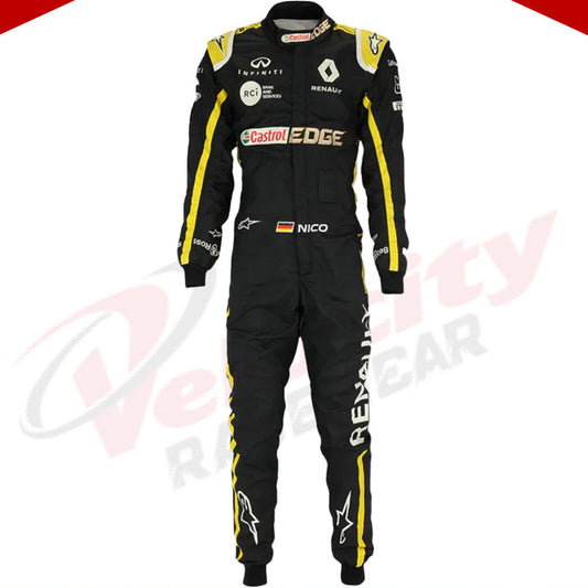 Carlos Sainz 2018 Renault F1 Racing Suit Brazilian Grand Prix - Velocity Racegear-Carlos Sainz 2018 Renault F1 Racing Suit Brazilian Grand Prix - Velocity Racegear-F1 Racing Suits