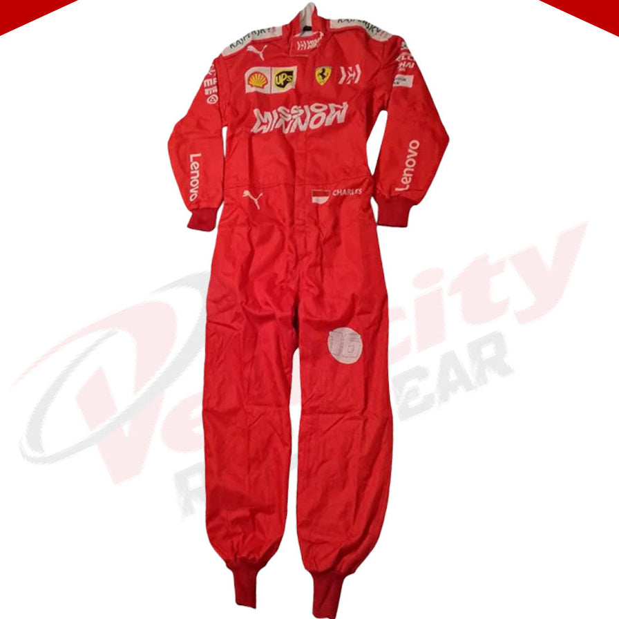 Charles Leclerc 2019 Ferrari F1 Race Suit - Velocity Racegear-Charles Leclerc 2019 Ferrari F1 Race Suit - Velocity Racegear-F1 Racing Suit