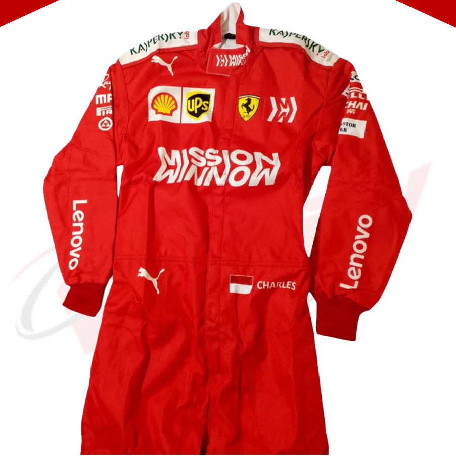 Charles Leclerc 2019 Ferrari F1 Race Suit - Velocity Racegear-Charles Leclerc 2019 Ferrari F1 Race Suit - Velocity Racegear-F1 Racing Suit