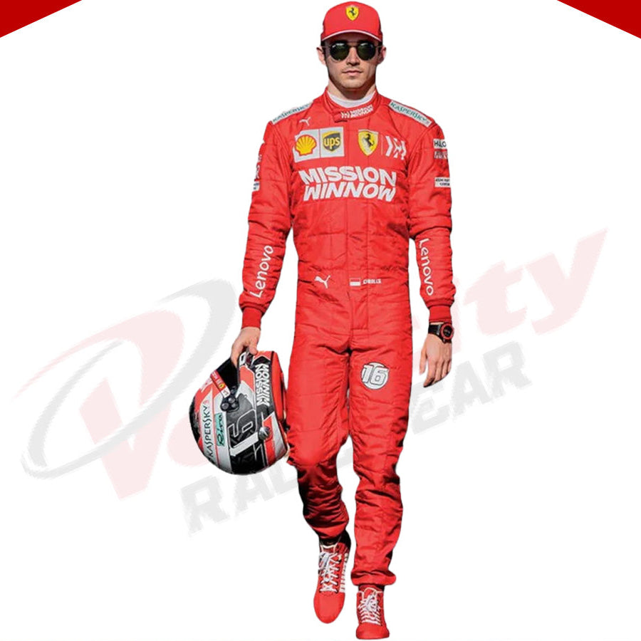 Charles Leclerc 2019 Ferrari F1 Race Suit - Velocity Racegear-Charles Leclerc 2019 Ferrari F1 Race Suit - Velocity Racegear-F1 Racing Suits
